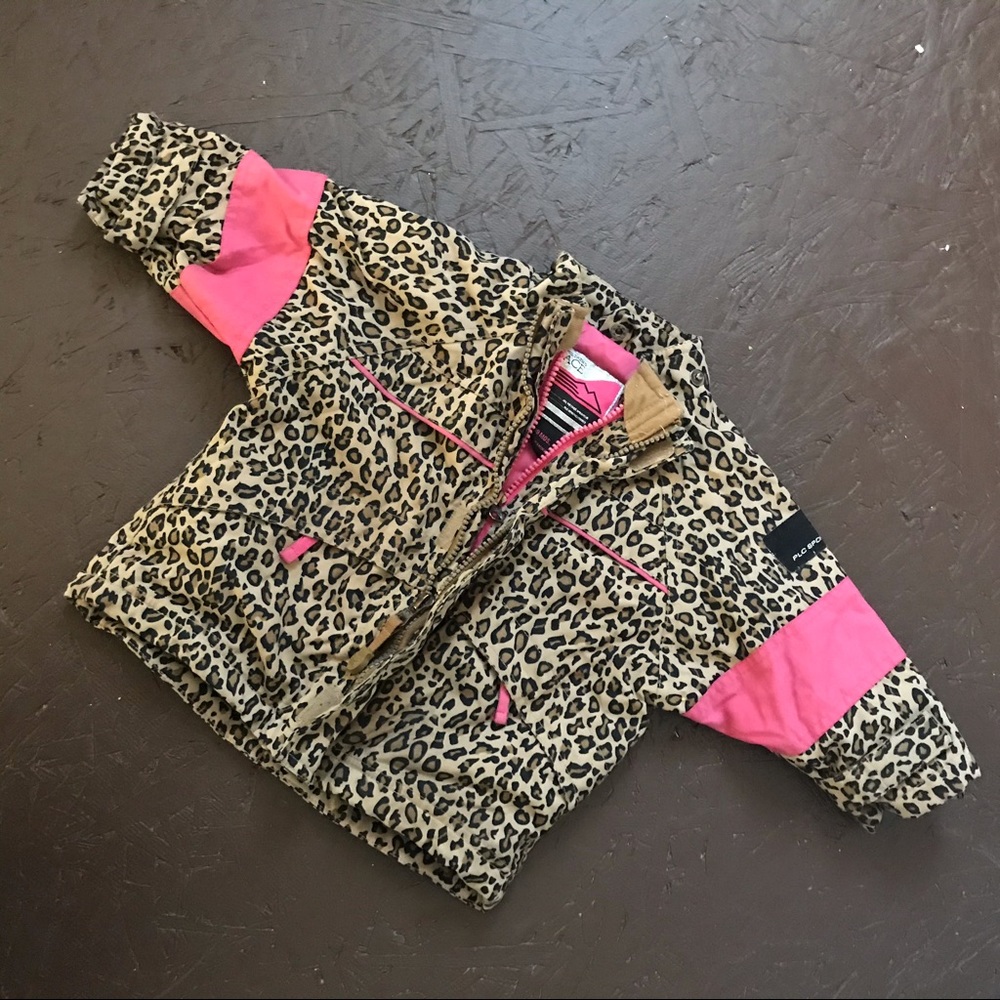 CHILDREN’S PLACE baby leopard coat jacket 6-9 mos